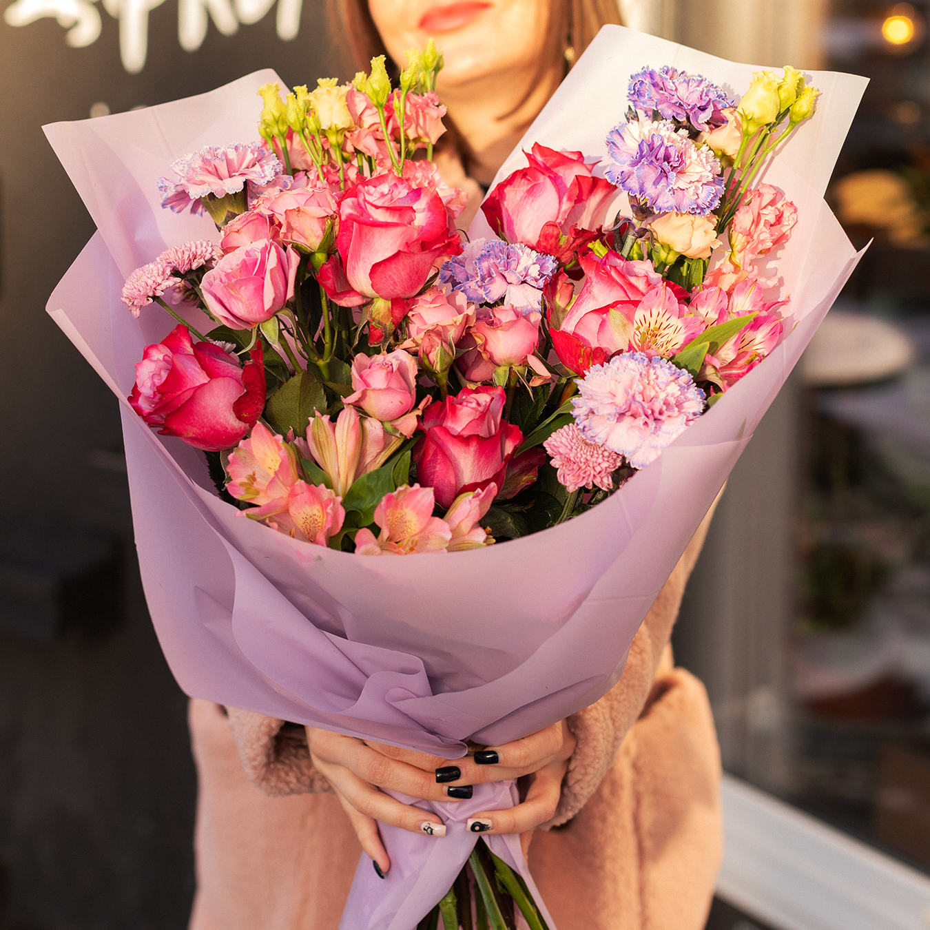 Большое цветочное сердце