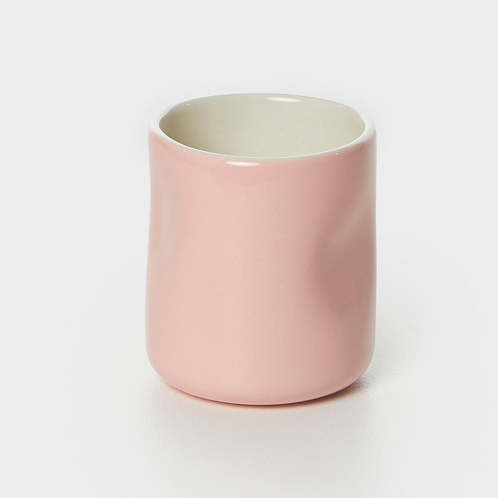 Стакан мятый нежно-розовый 350 мл