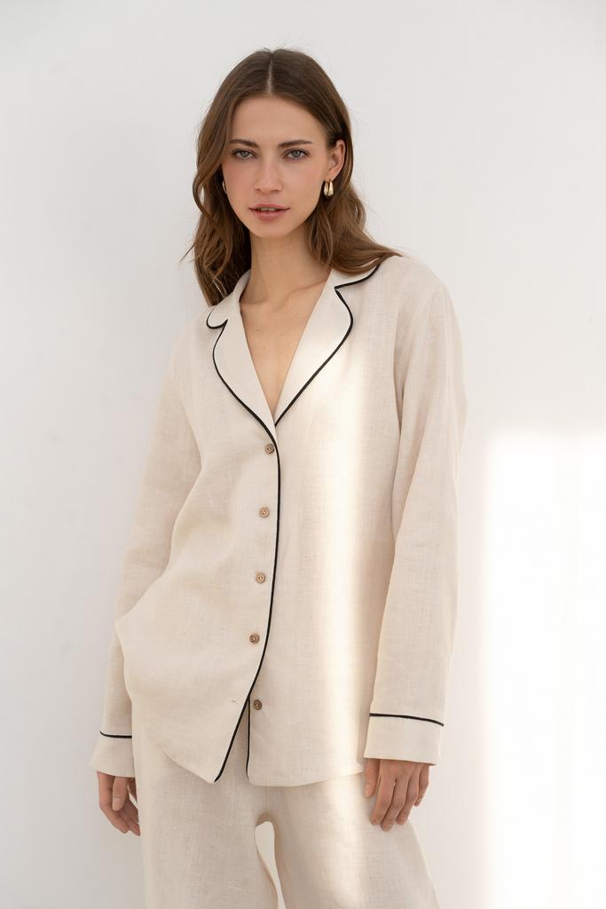 Пижама льняная Bridget Pearl