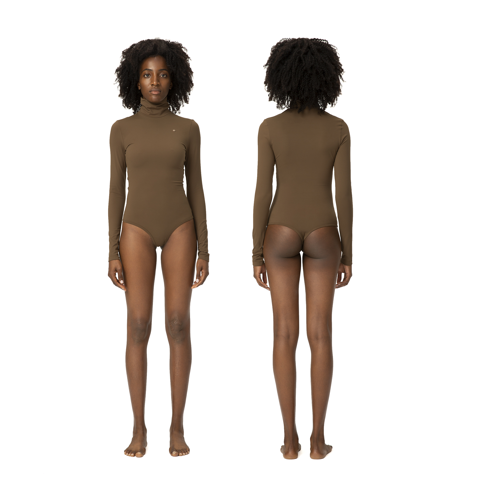 боди-водолазка шоколад CRASTA choco bodysuit