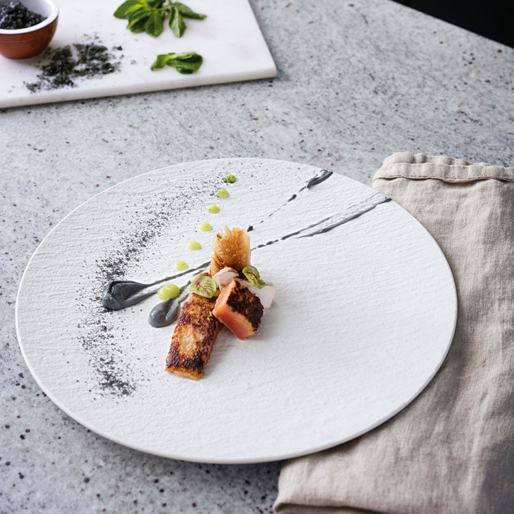 Тарелка для пиццы 32 см Villeroy & Boch Manufacture Rock White Matt