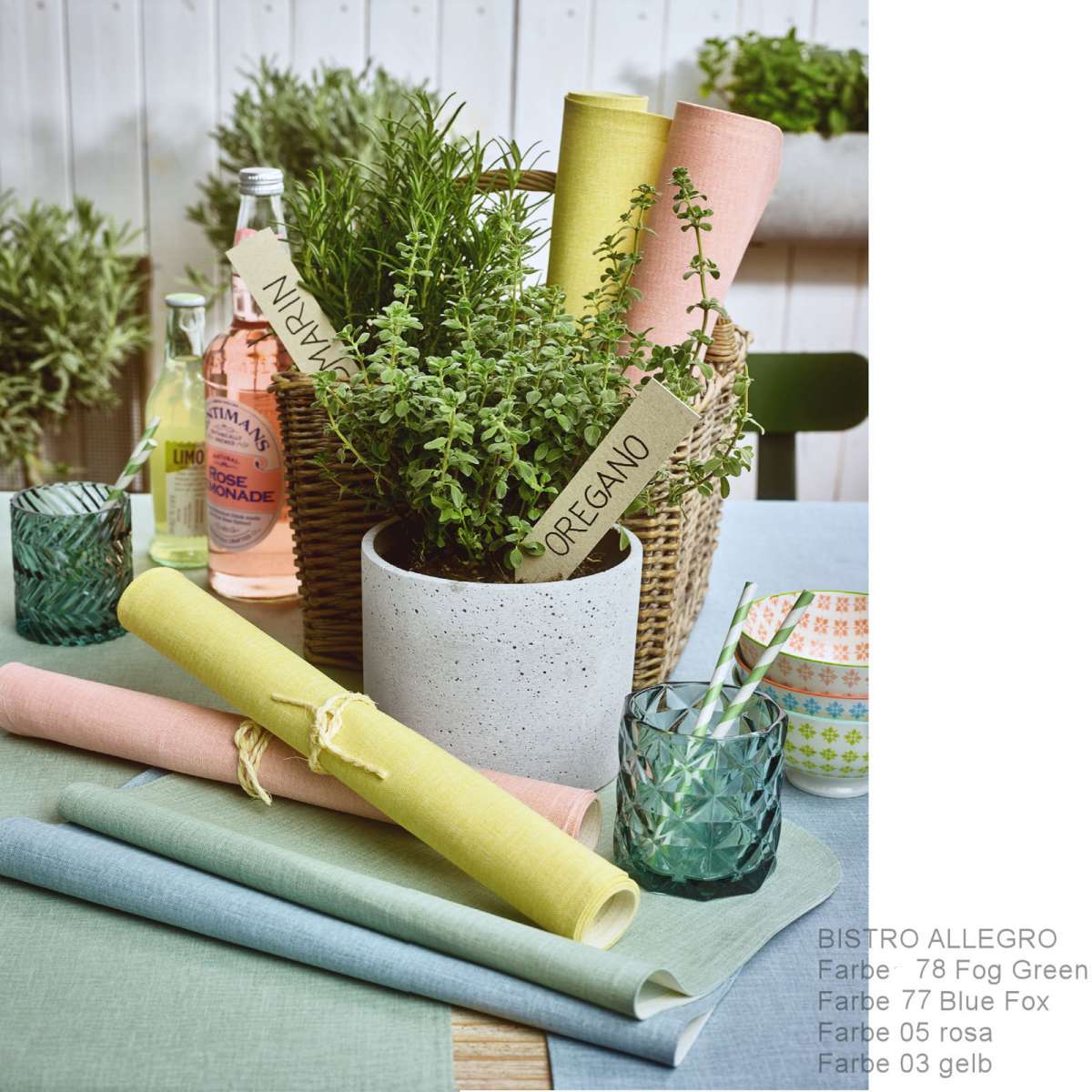 Акриловая салфетка Bistro Allegro 35x50см, выбор цвета