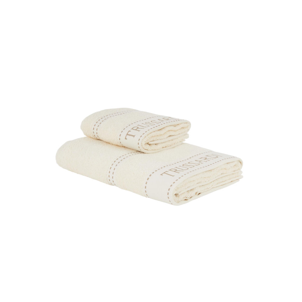 Набор полотенец Trussardi RIBBON 40*60+60*110см (молочный)