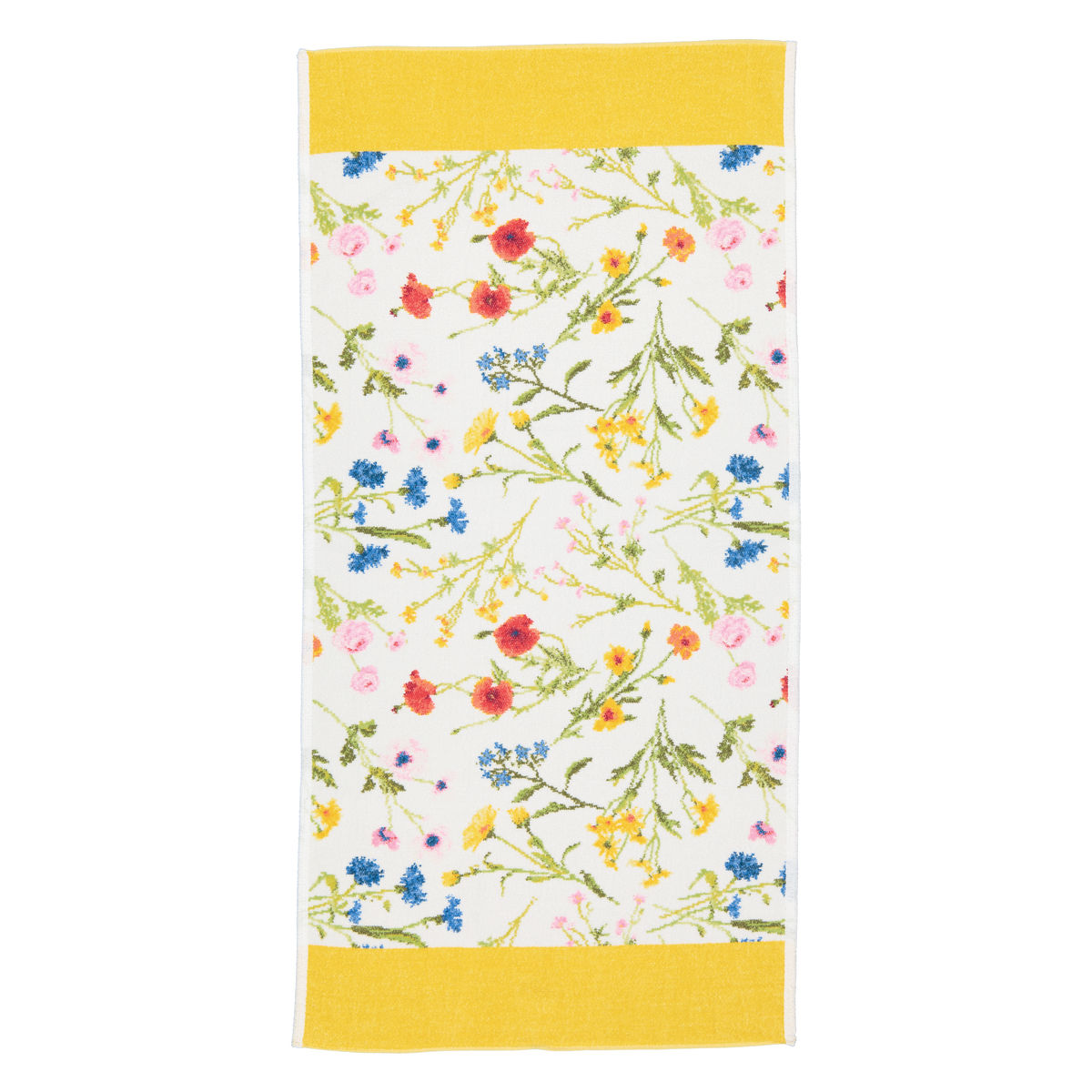 Полотенце шенилл махровый Flower Meadow Yellow 75x150cm