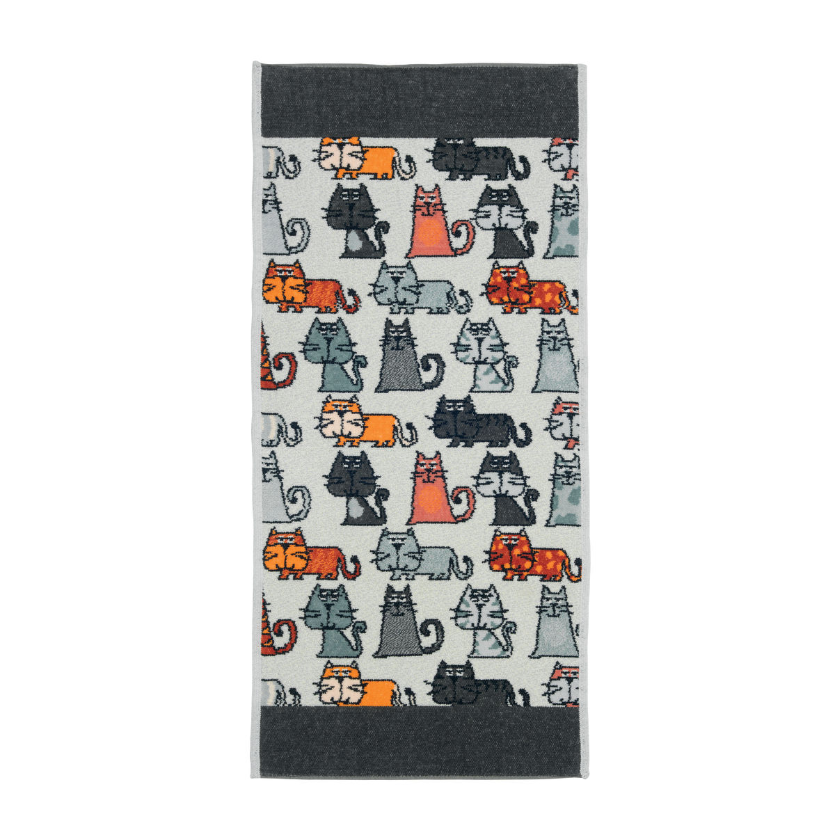 Полотенце шенилл махровый Cats Graphit 50x100cm