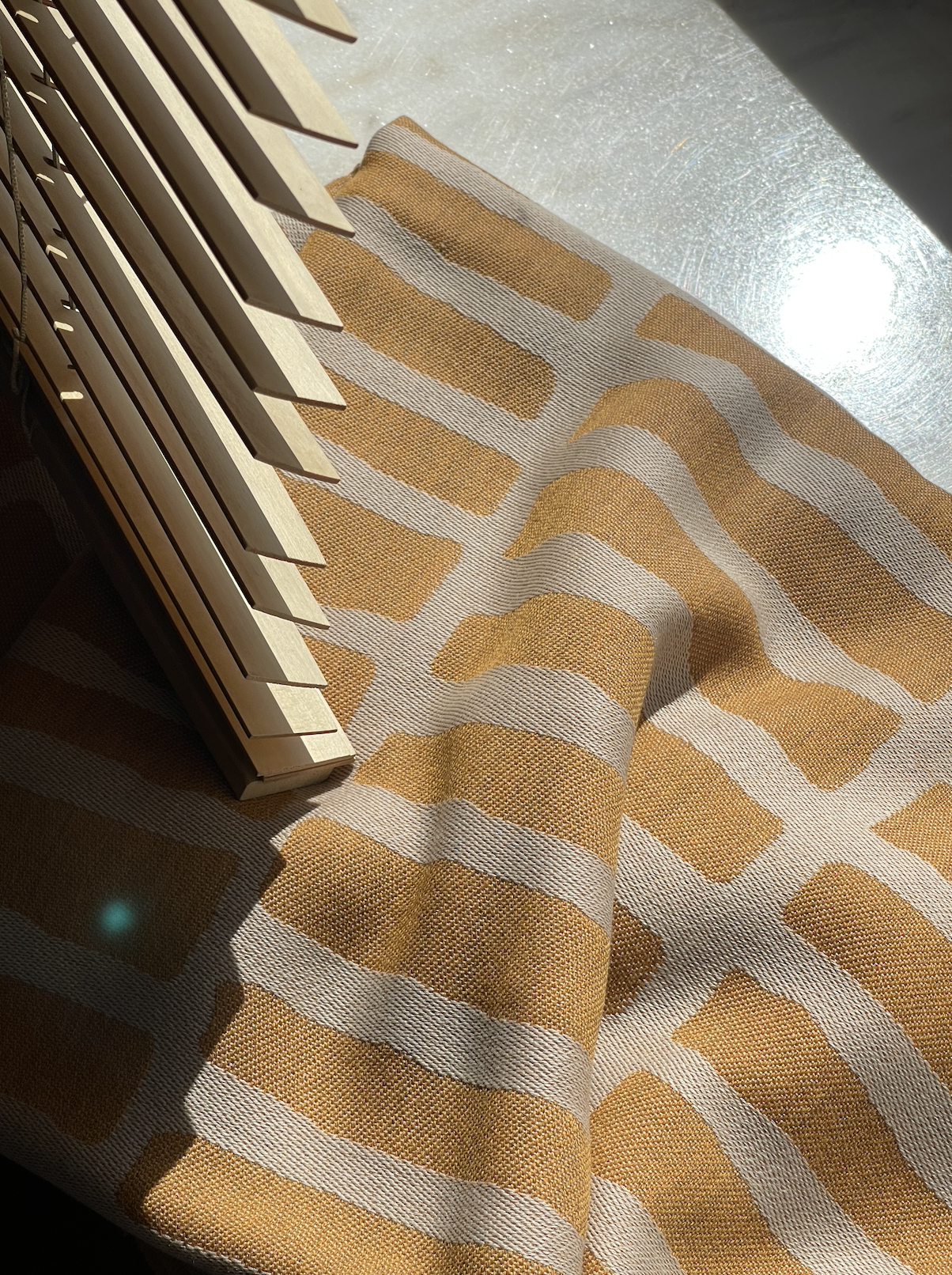 Плед Kenia Eagle, 100% овечья шерсть, 150х215сm, Yolk (яично-желтый)