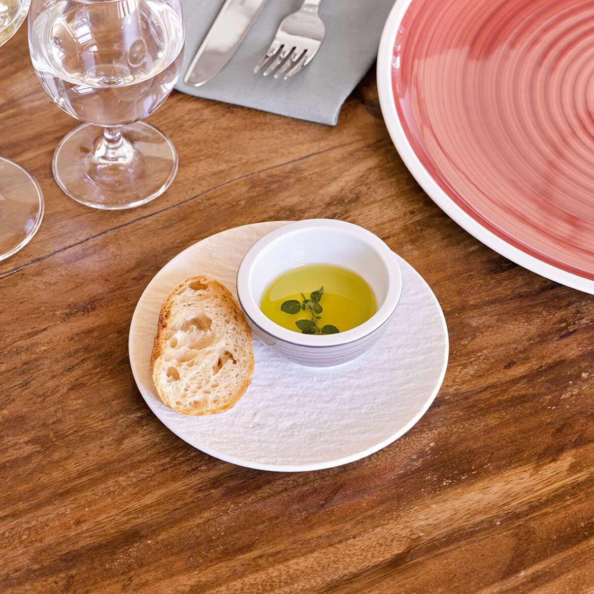 Набор пирожковых тарелок (6шт)  D15 см Villeroy & Boch Manufacture Rock White Matt
