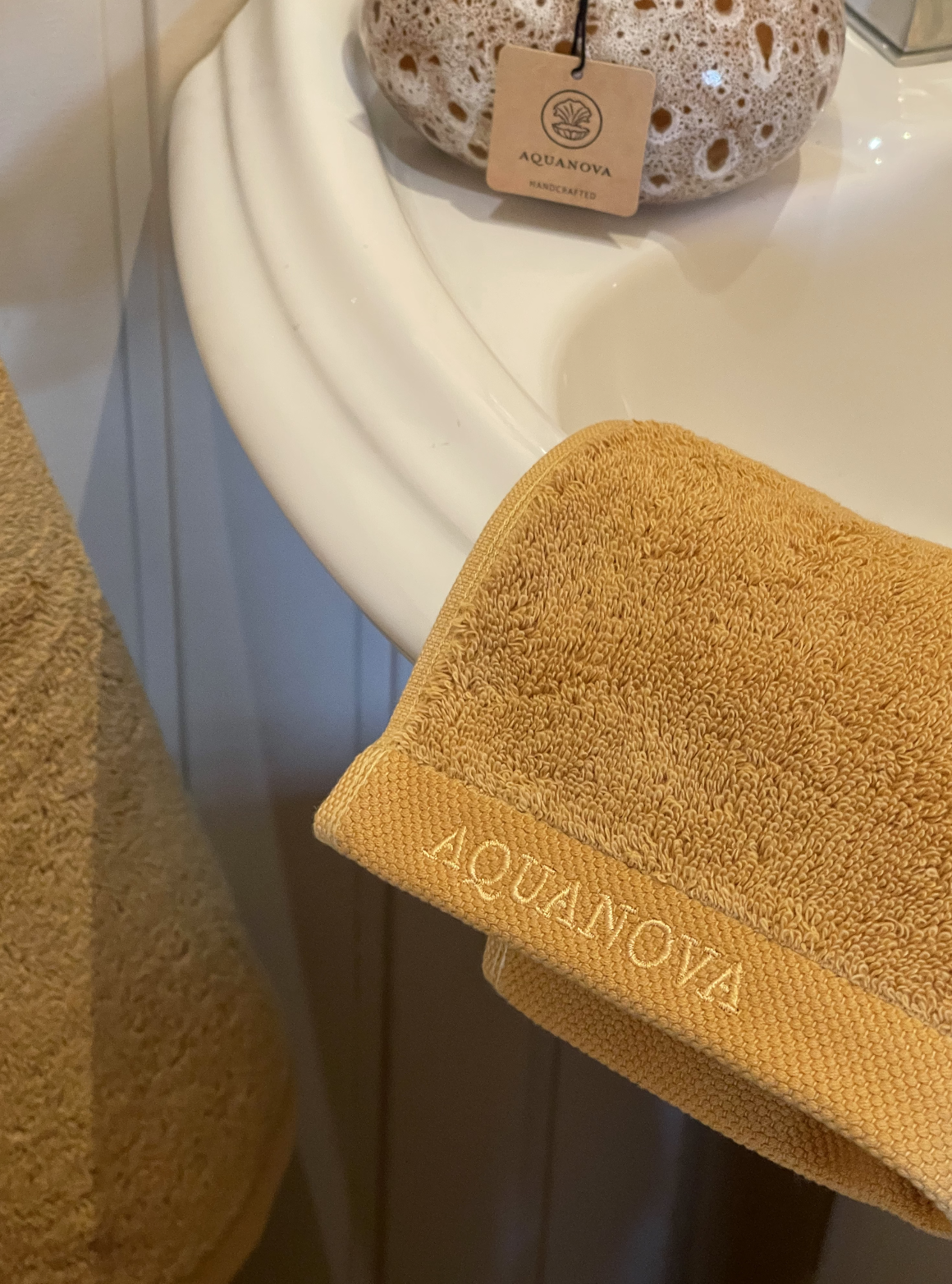Набор полотенец AQUANOVA London желтый (Ochre) из 3-х шт.