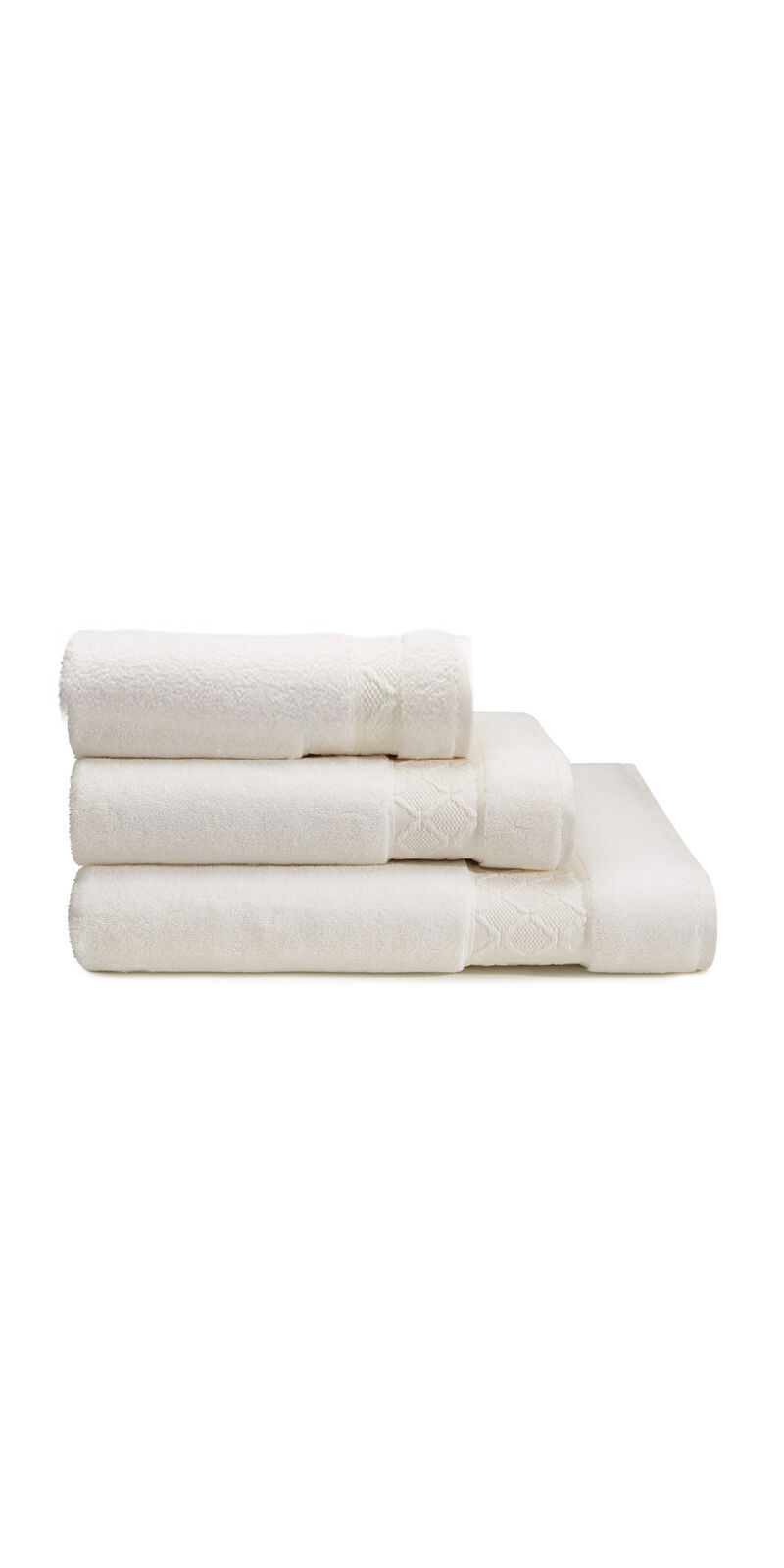 Полотенце из хлопка Caresse  Le Jacquard Français, выбор размера / цвет: ivory (молочный)