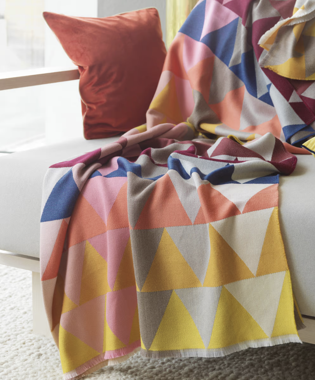 Плед Mexico Eagle, 100% шерсть, 150х200см, яркая геометрия