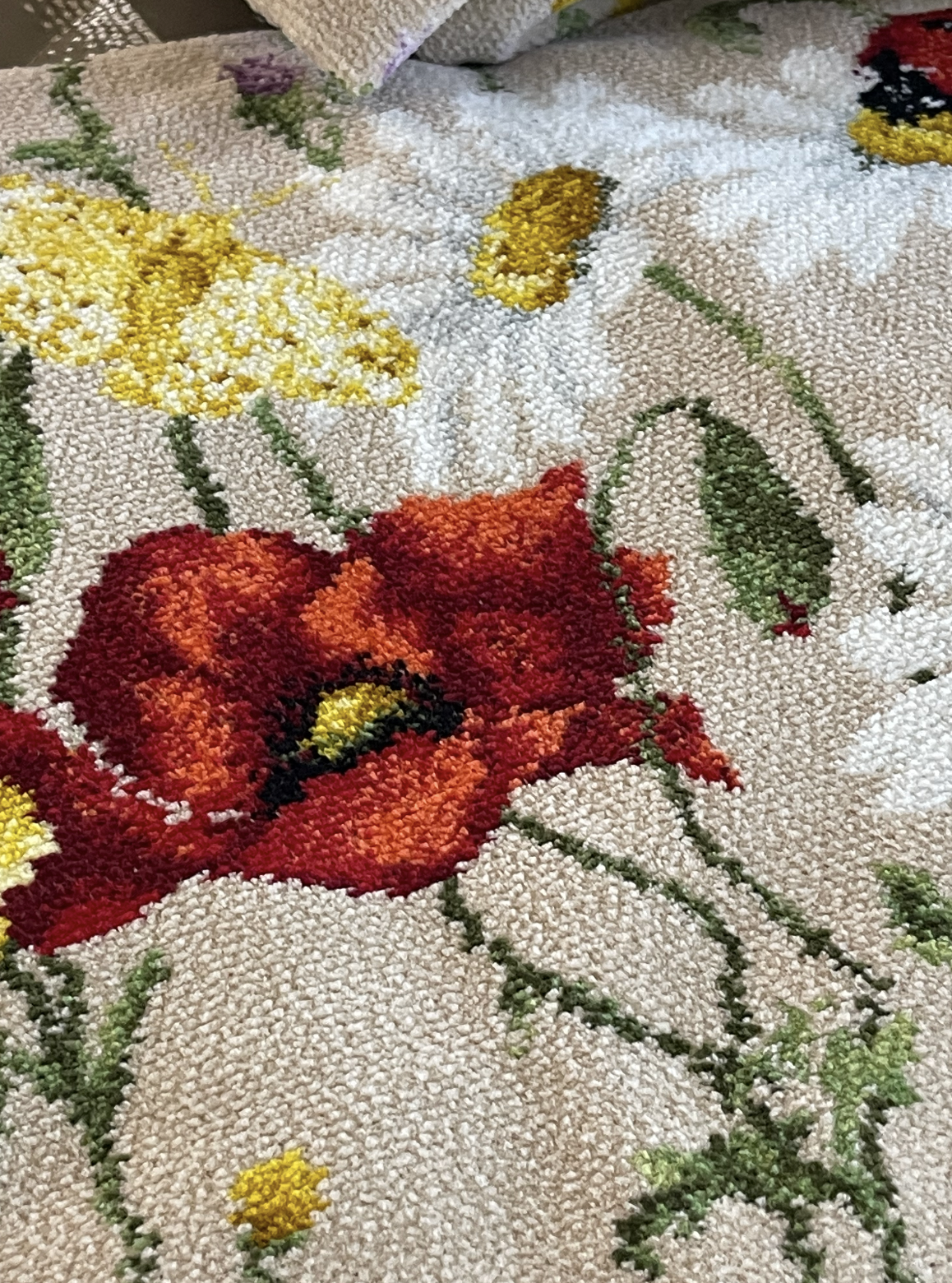 Полотенце шенилл махровый Daisy Field Beige 37x50cm