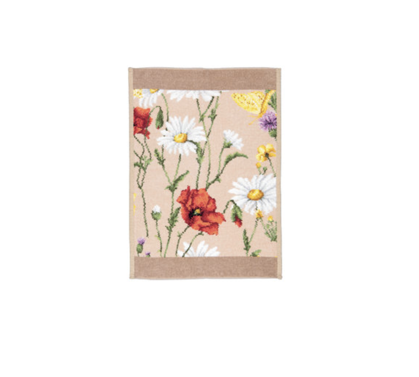 Полотенце шенилл махровый Daisy Field Beige 37x50cm