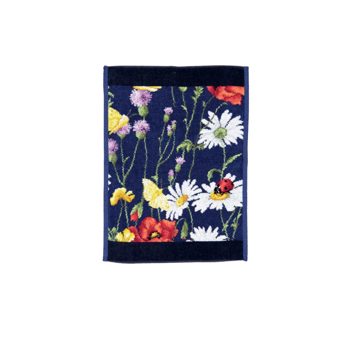 Полотенце шенилл махровый Daisy Field Blue 37x50cm