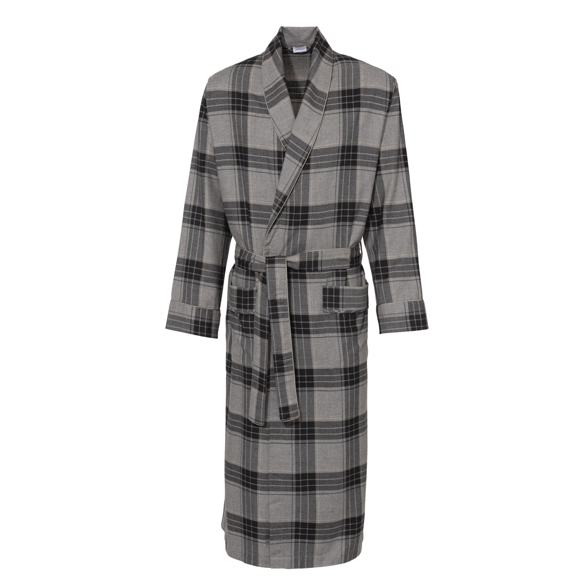 Мужской халат Zimmerli grey check, серая клетка