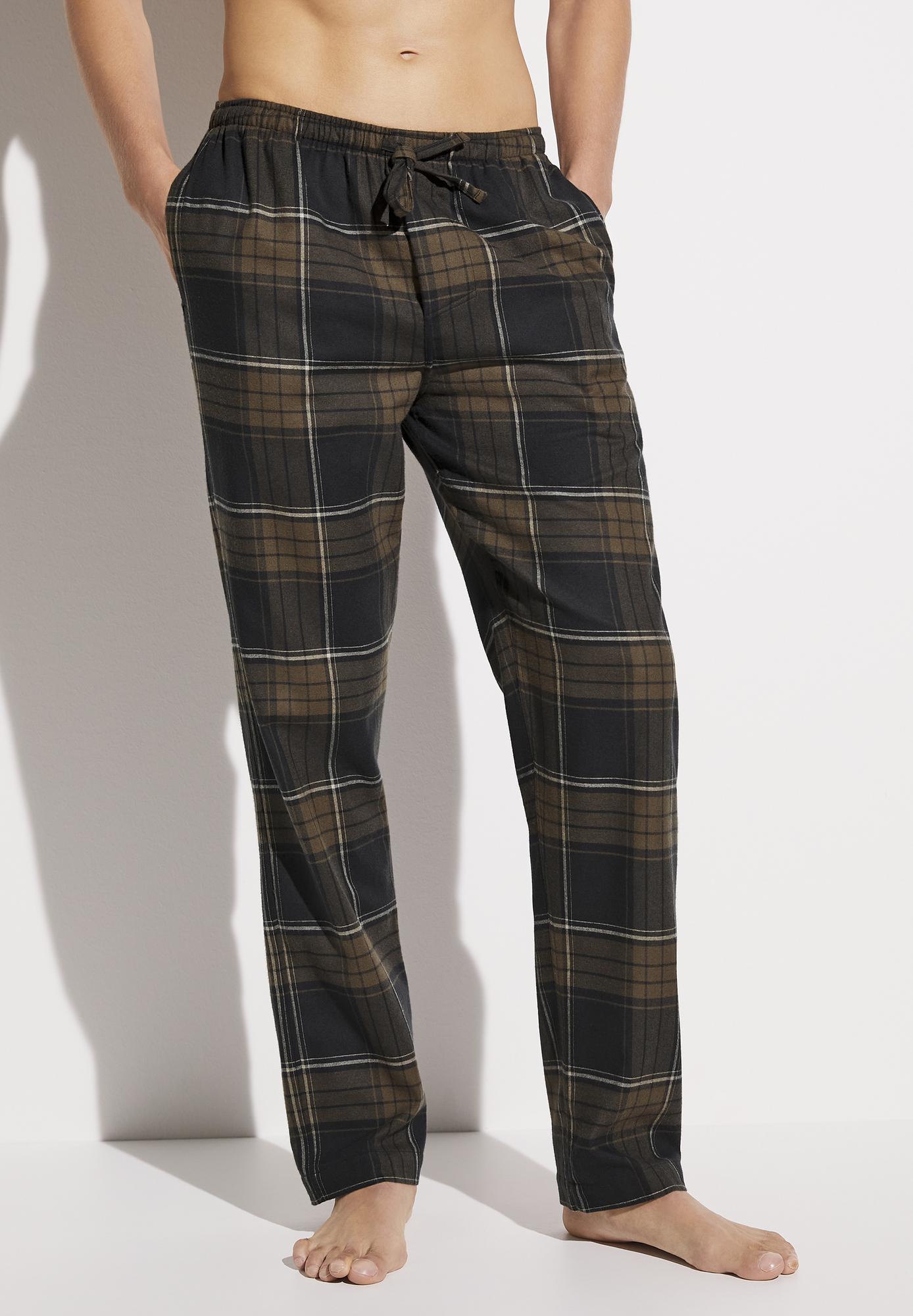 Мужские домашние брюки Zimmerli navy check, серая клетка