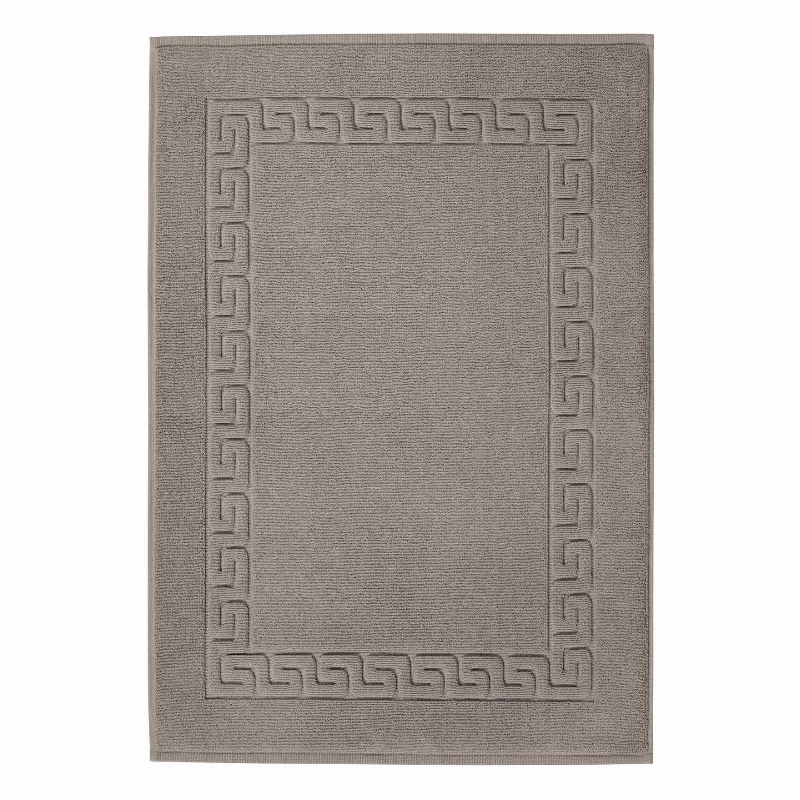 Коврик Weseta Dreamflor Switzerland с меандровой каймой, цвет: stone grey (темный кашемир)