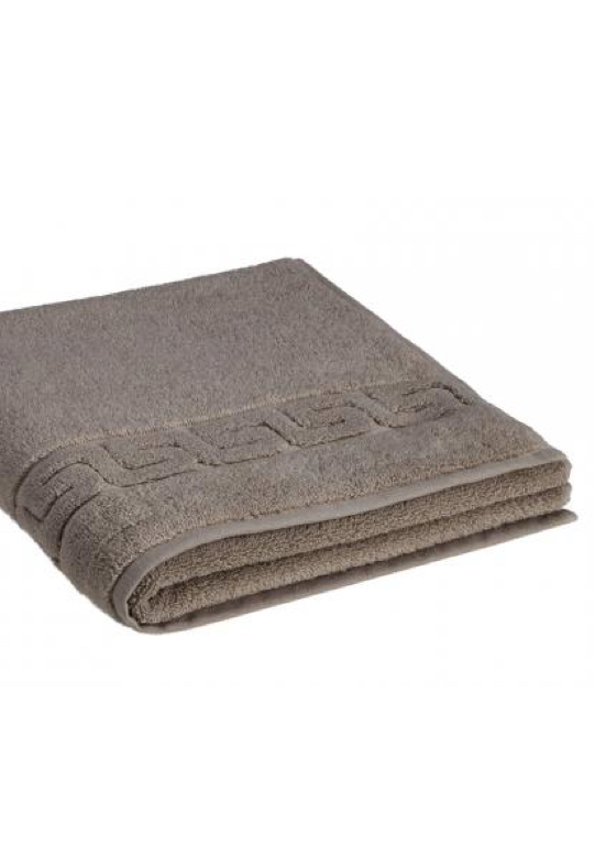 Полотенце Dreamflor темно-серый (stone grey) с меандровой каймой Weseta Switzerland