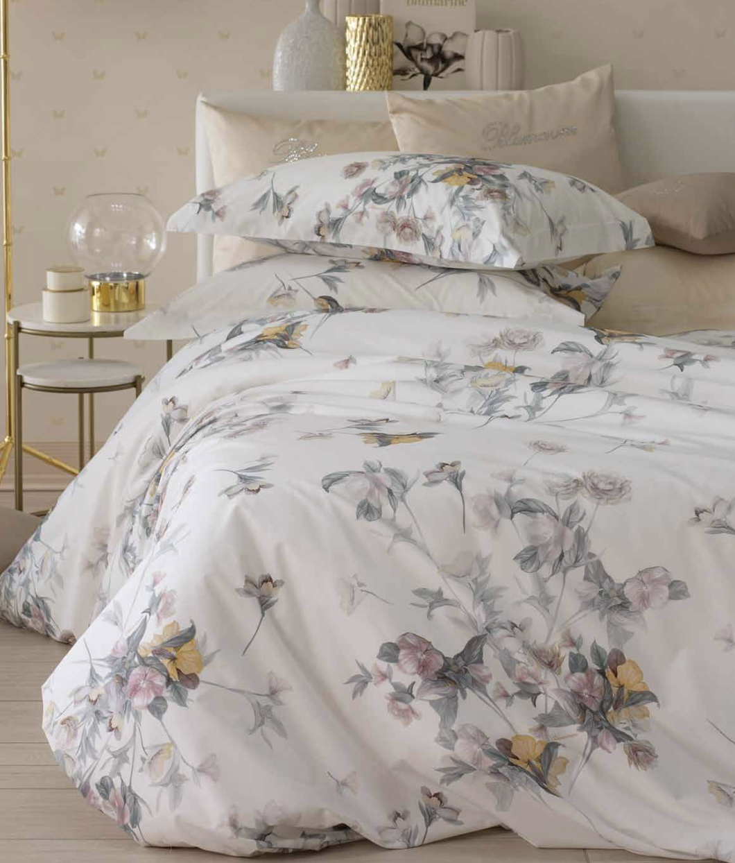 Постельное белье двуспальное BLUMARINE Liala Miele honey