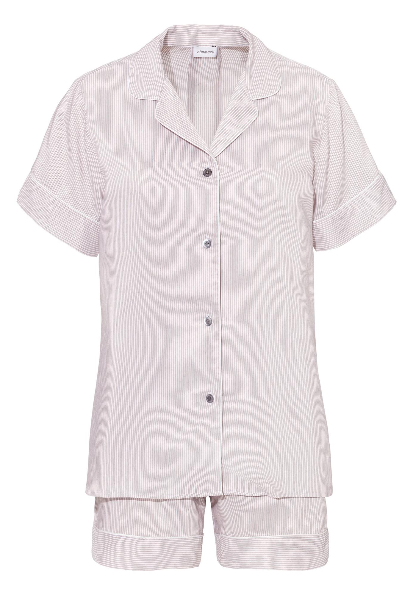 Пижама с шортами Zimmerli, 74% вискоза + 26 шелк, цвет: sand stripes