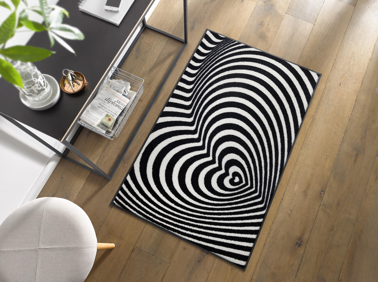 Коврик KleenTex Optical Love 50*75см