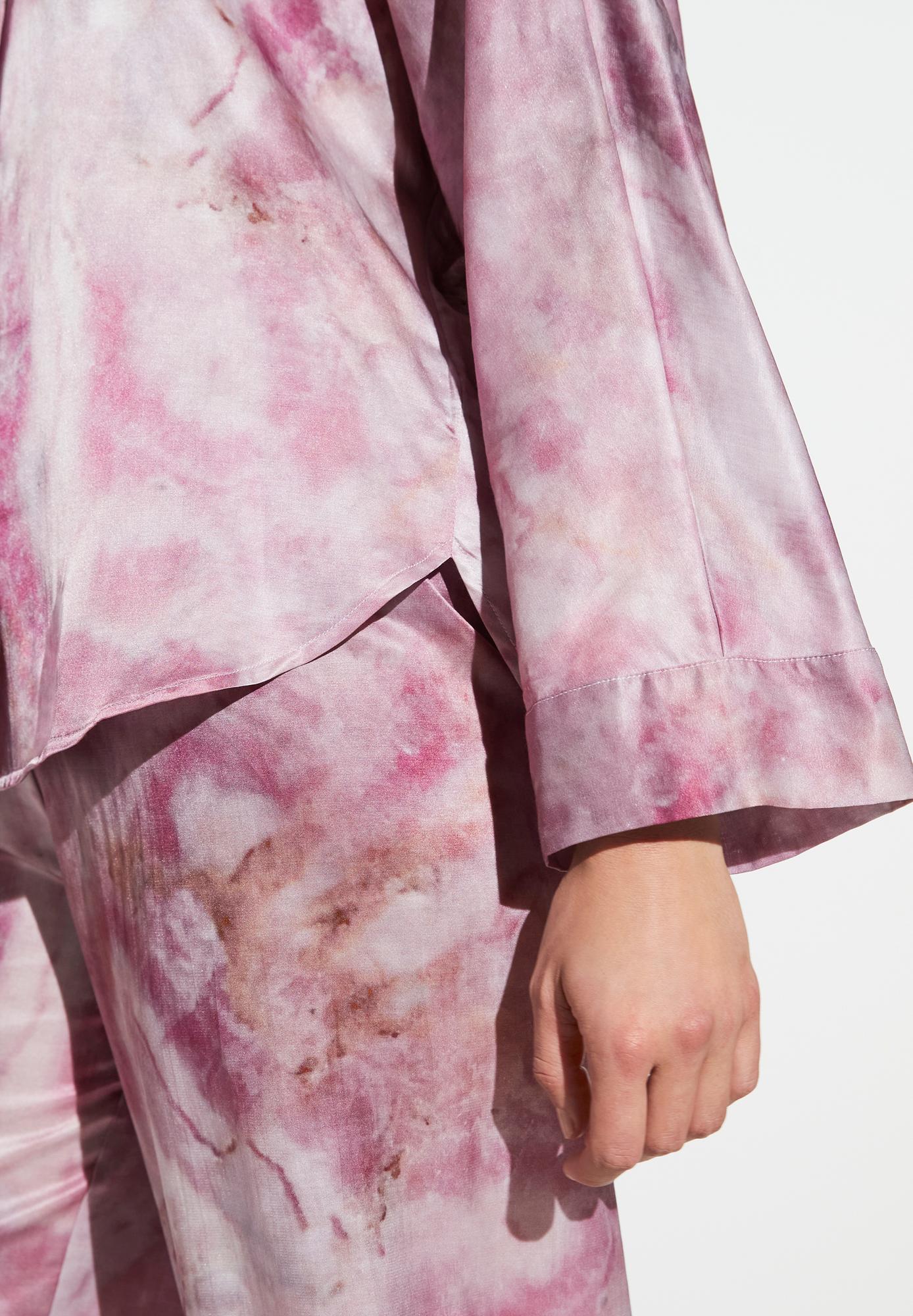 Пижама женская Zimmerli, хлопок+шелк, цвет: shades of ombre (омбре), Winter 2025