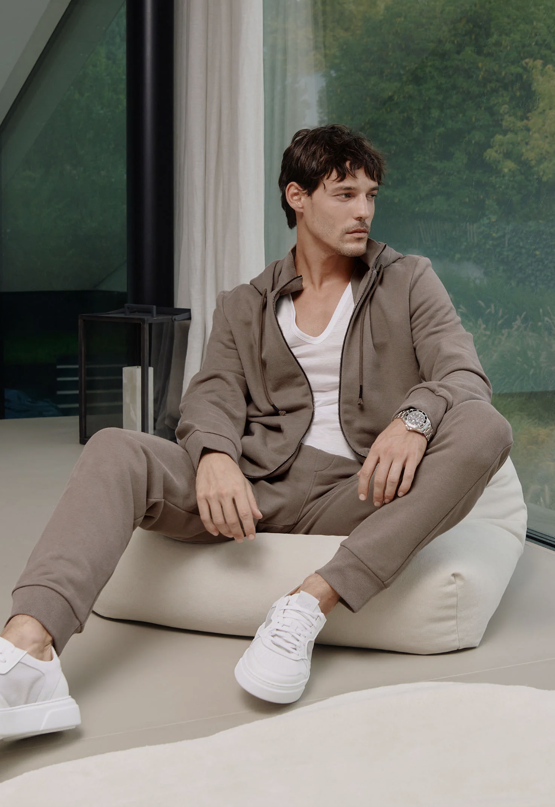 Костюм мужской Zimmerli, 100% хлопок, цвет: teak wood (тиковое дерево), Winter 2024-25