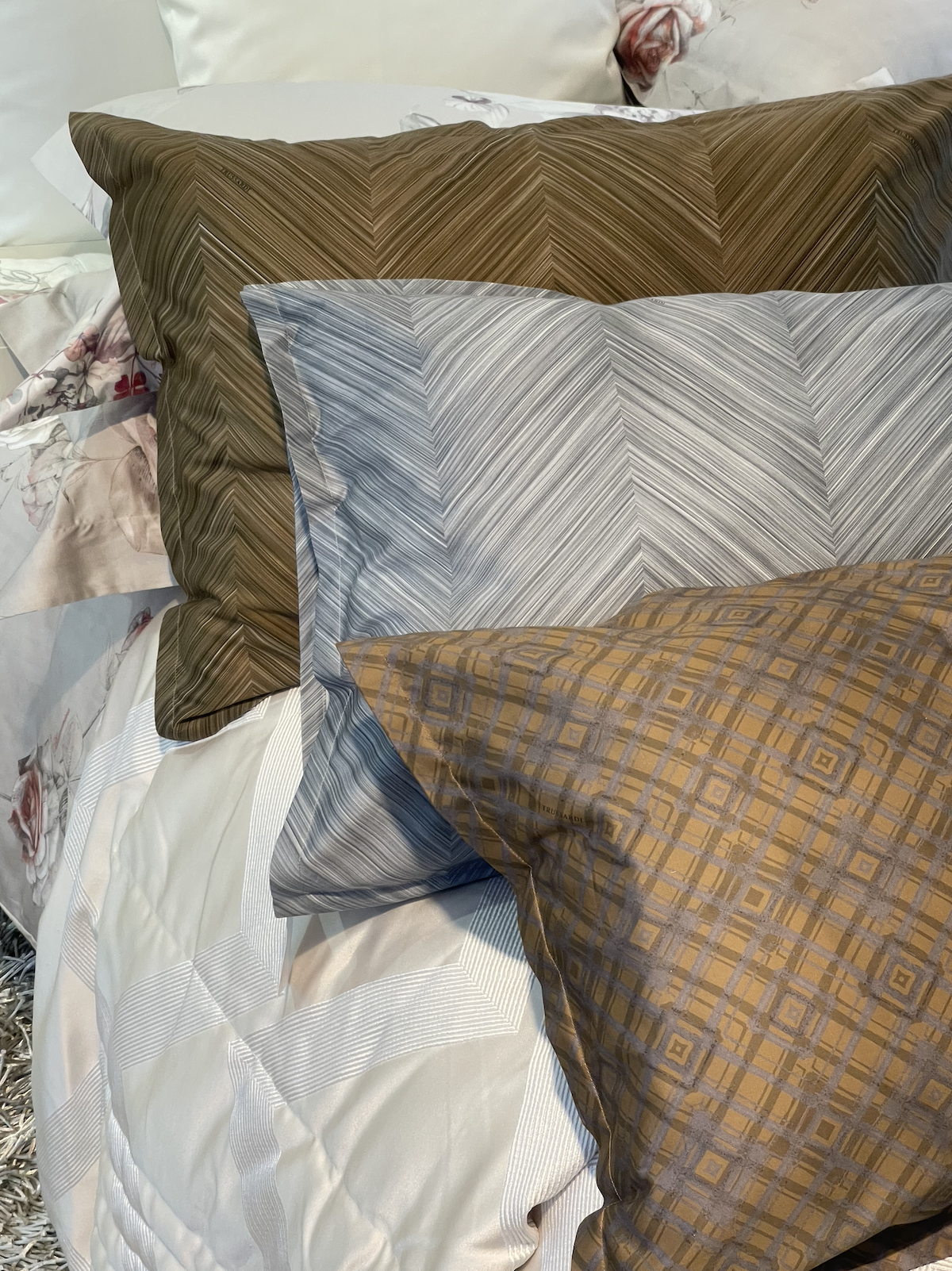 Постельное белье двуспальное Trussardi Heringbone col.V46