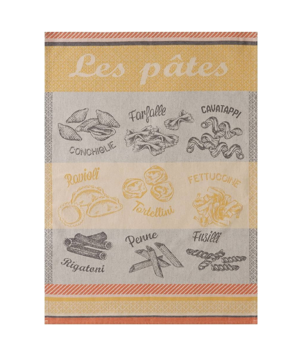 Кухонное полотенце COUCKE VARIÉTÉS DE PÂTES 50*75 см  made in FRANCE