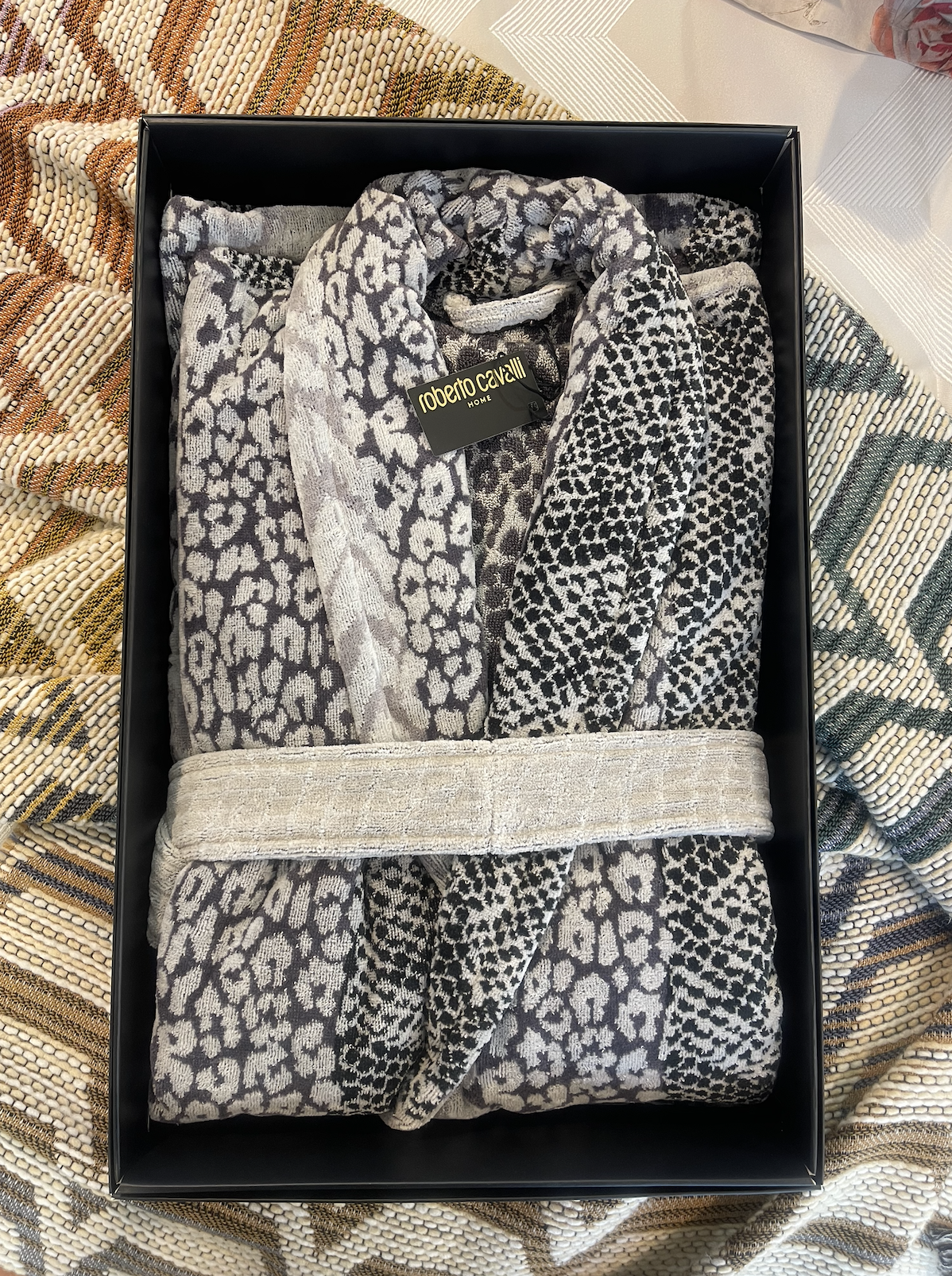 Халат Roberto Cavalli Skin shawl, серый (col.002)