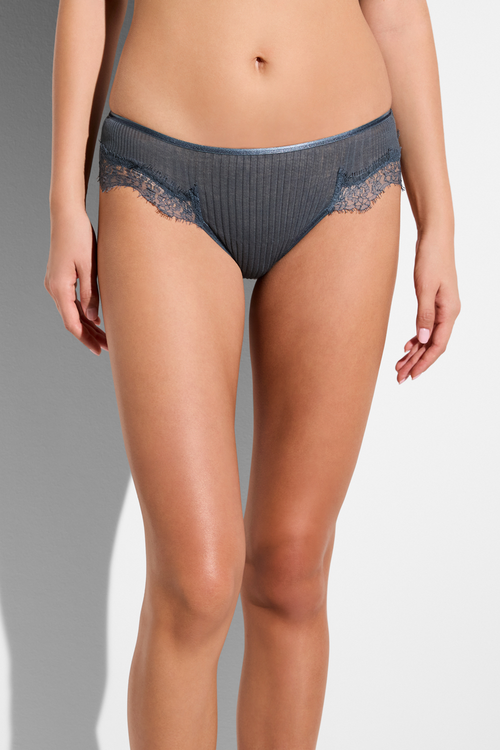 Трусики Zimmerli, хлопок, цвет: dark slate (серо-синий) A/W 2025