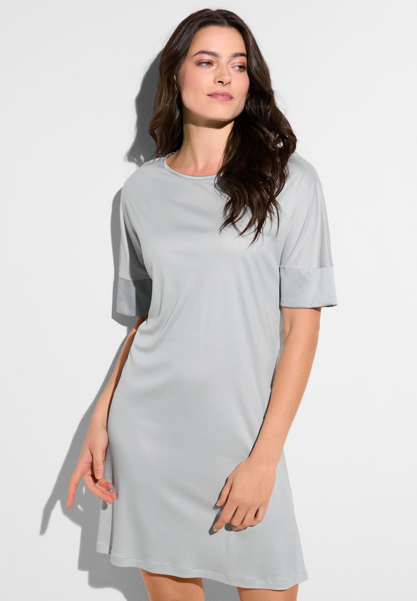 Сорочка женская Zimmerli, микромодаль, цвет: grey marble (серый мрамор), A/W 2025