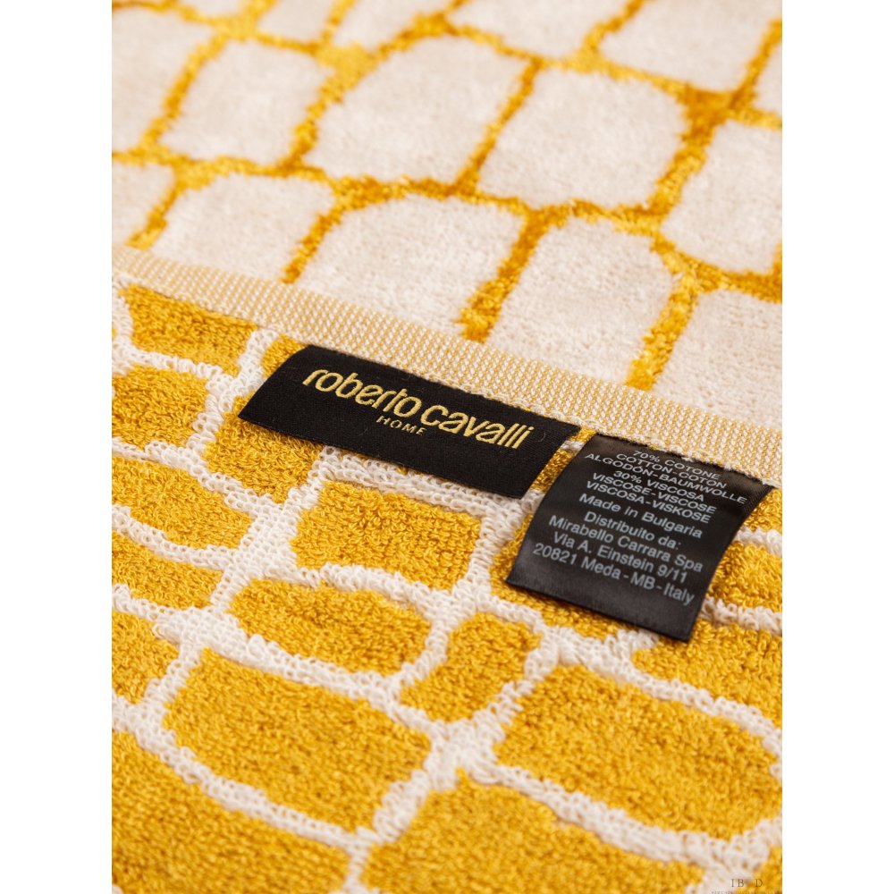 Набор из 2-х полотенец Roberto Cavalli Coco Gold, 100% хлопок