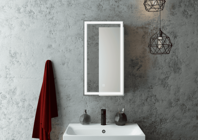 Зеркало-шкаф Continent Mirror Box LED 350*650
