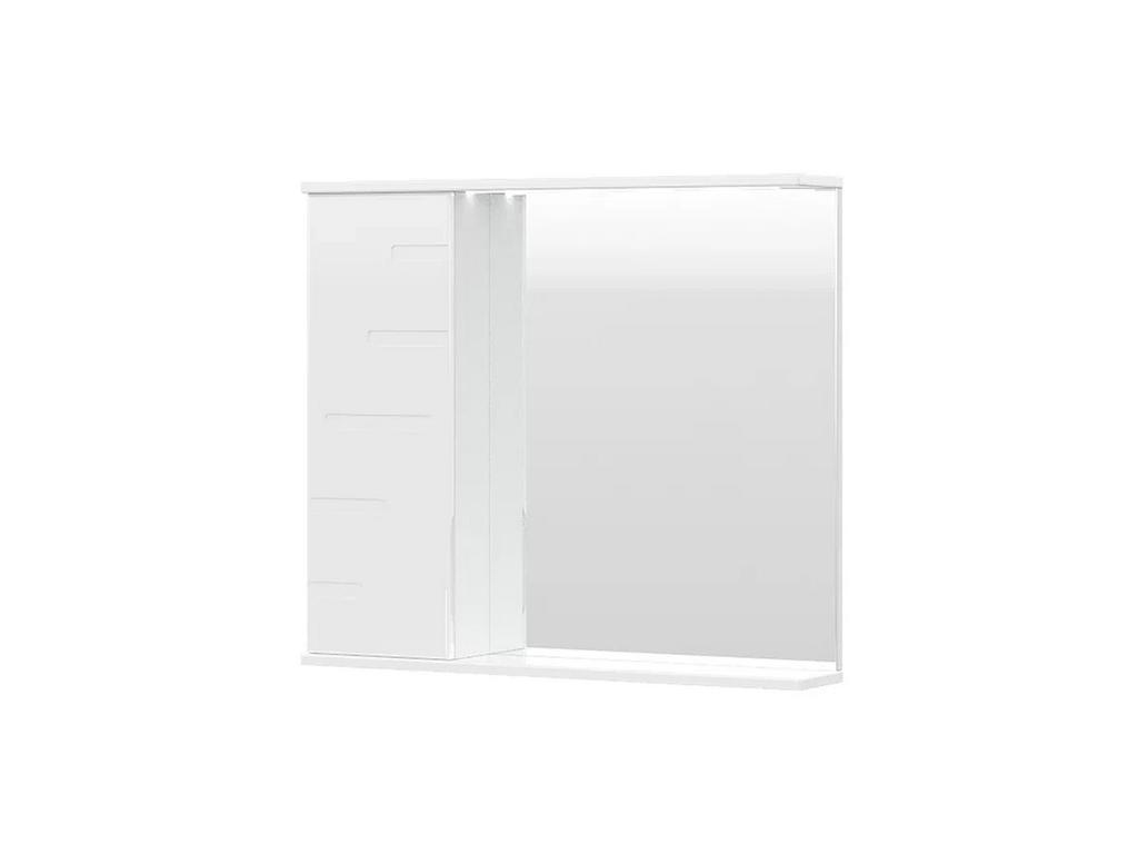 Зеркало-шкаф VOLNA Joli 80 левое (белый)