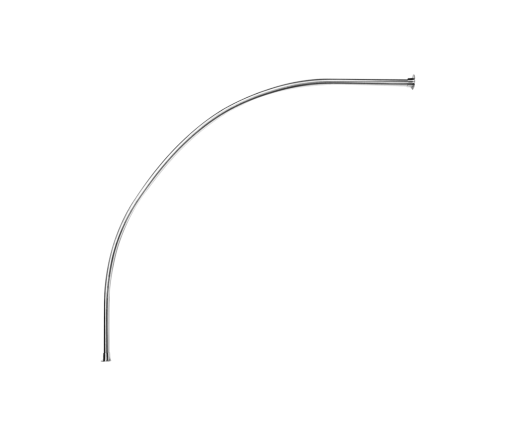 Карниз Triton нержавеющий полукруг 880*880