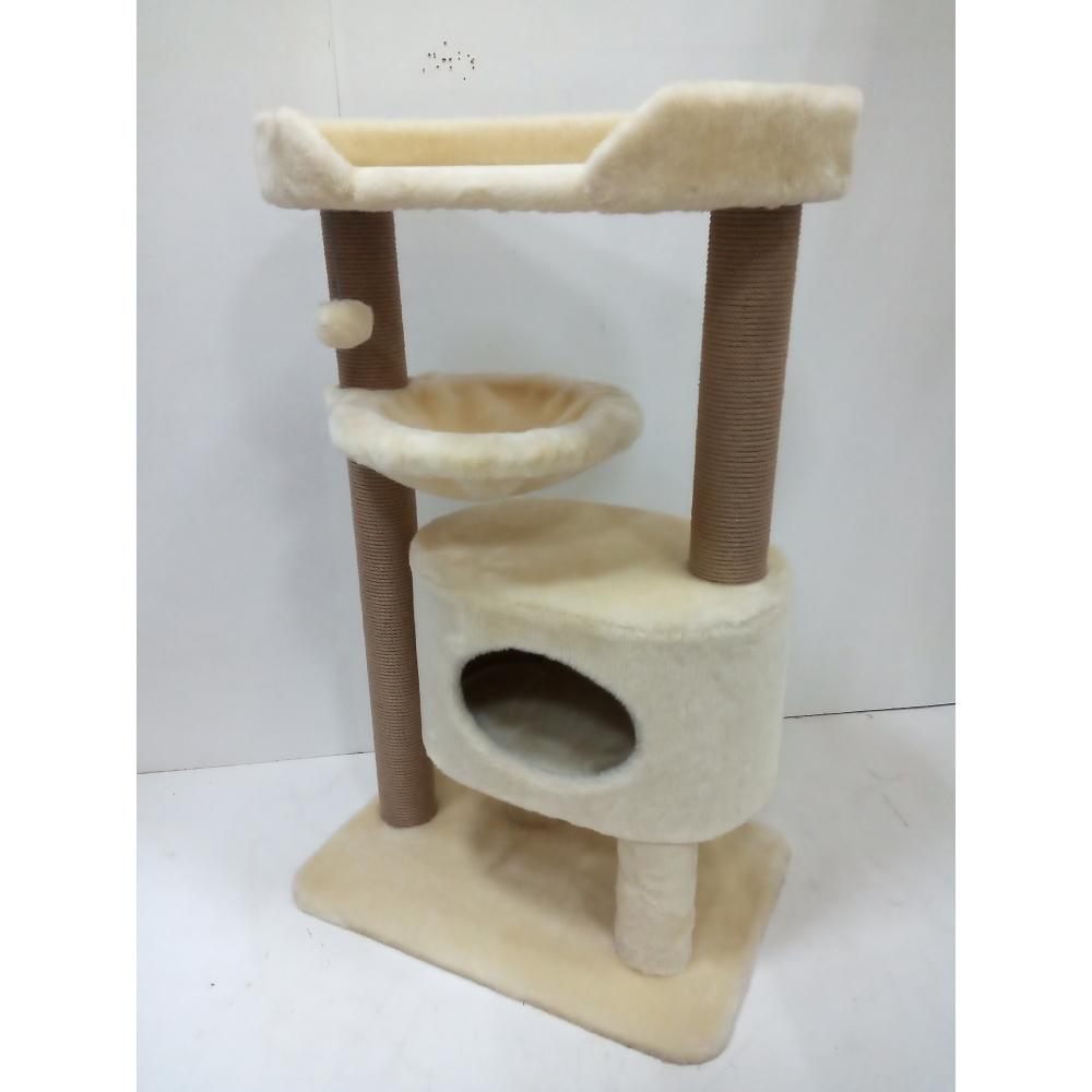 Домик с высокой когтеточкой и гамаком (арт. 2019)