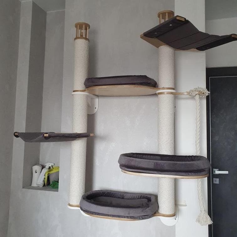 Комплекс игровой, настенный для кошек 145 см