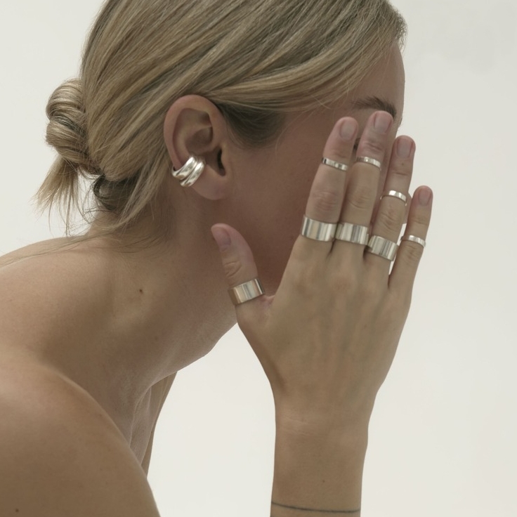 кольцо гладкое широкое