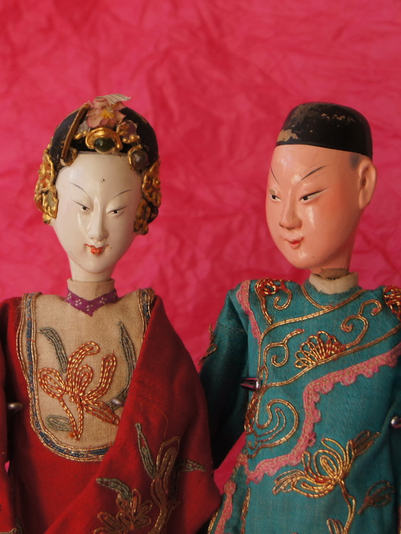 Антикварные куклы Китайской императорской оперы
