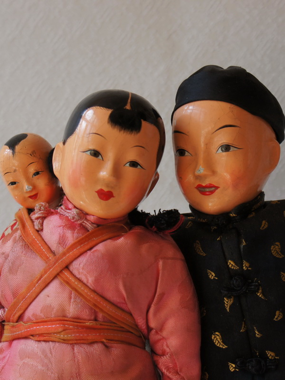 Старинные китайские куклы из композита