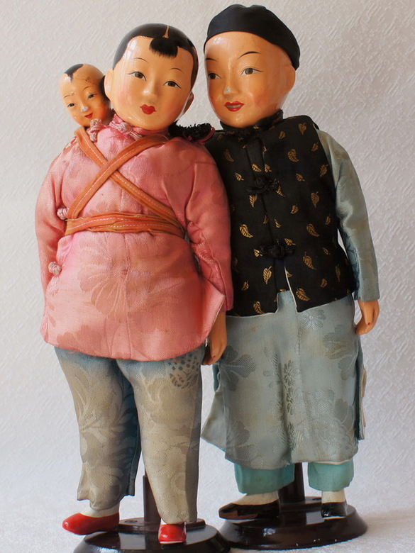 Старинные китайские куклы из композита