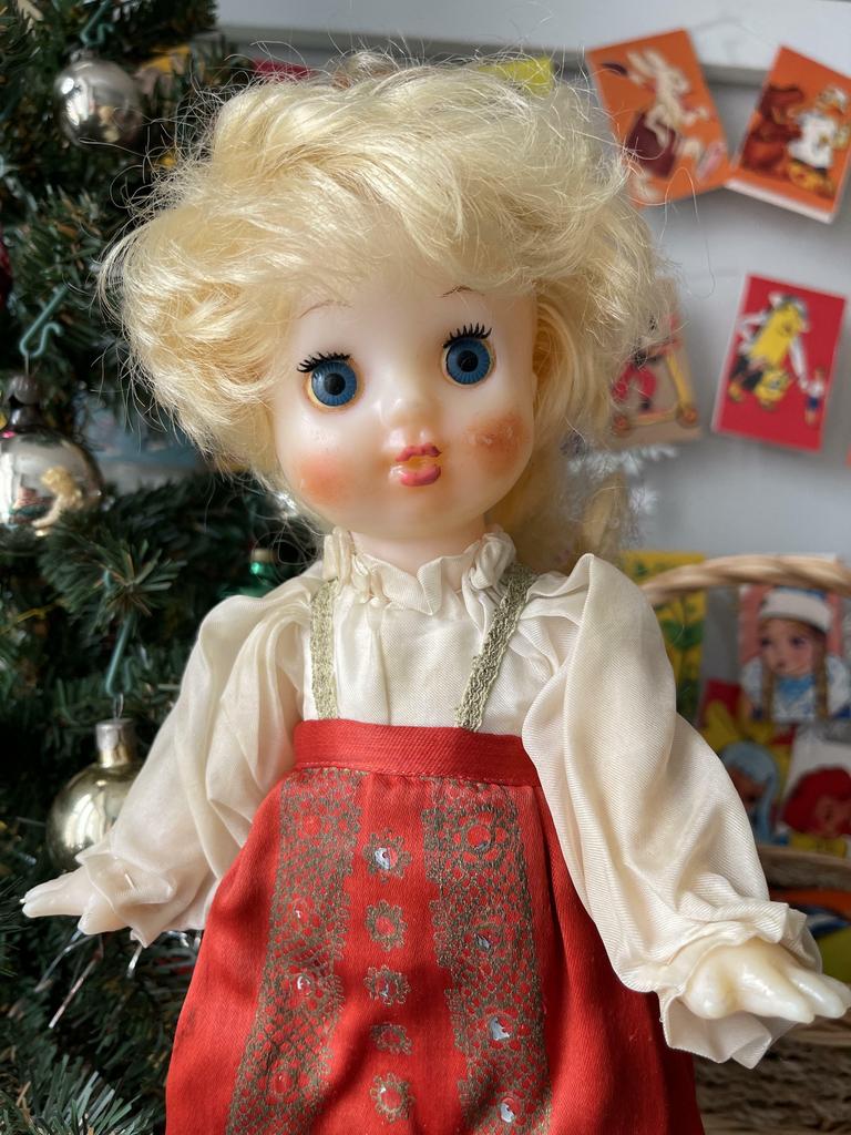 Советская Ивановская кукла Аринка, с этикеткой, 35 см