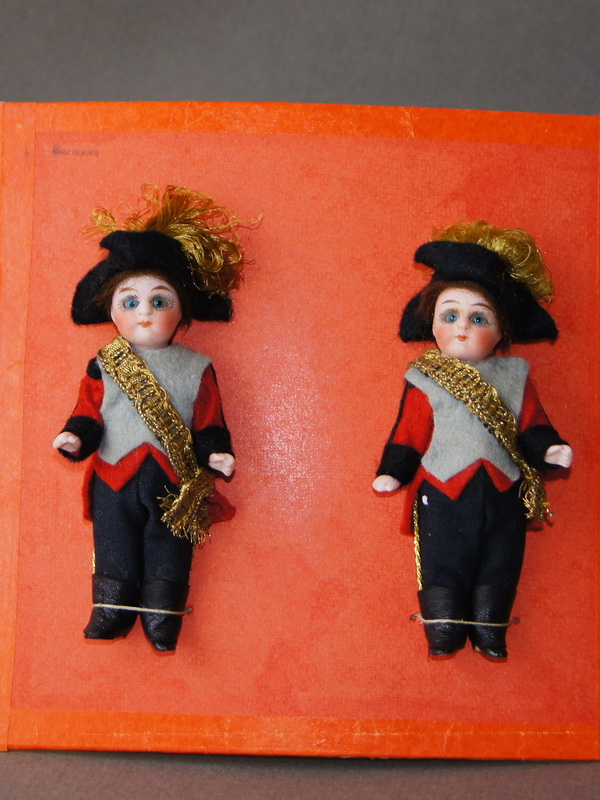 Старинные фарфоровые куколки Mignonette, 9 см