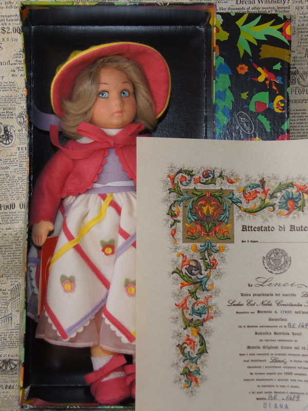 Винтажная кукла Ленчи с сертификатом, в оригинальной коробке