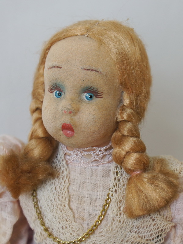 Антикварная итальянская кукла, Lenci-type, 1930 г. (110509)