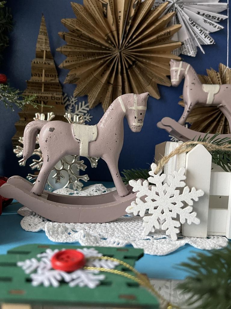 Лошадка-качалка, Новый год, старинные куклы