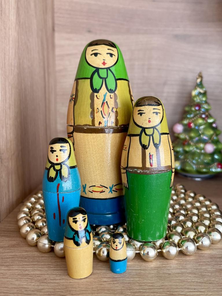 Закарпатская пятиместная матрешка