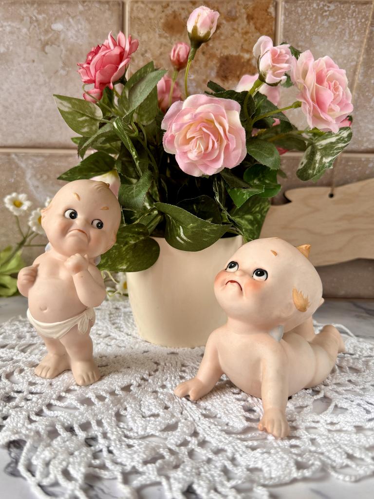 Фарфоровый Кьюпи малыш ангел