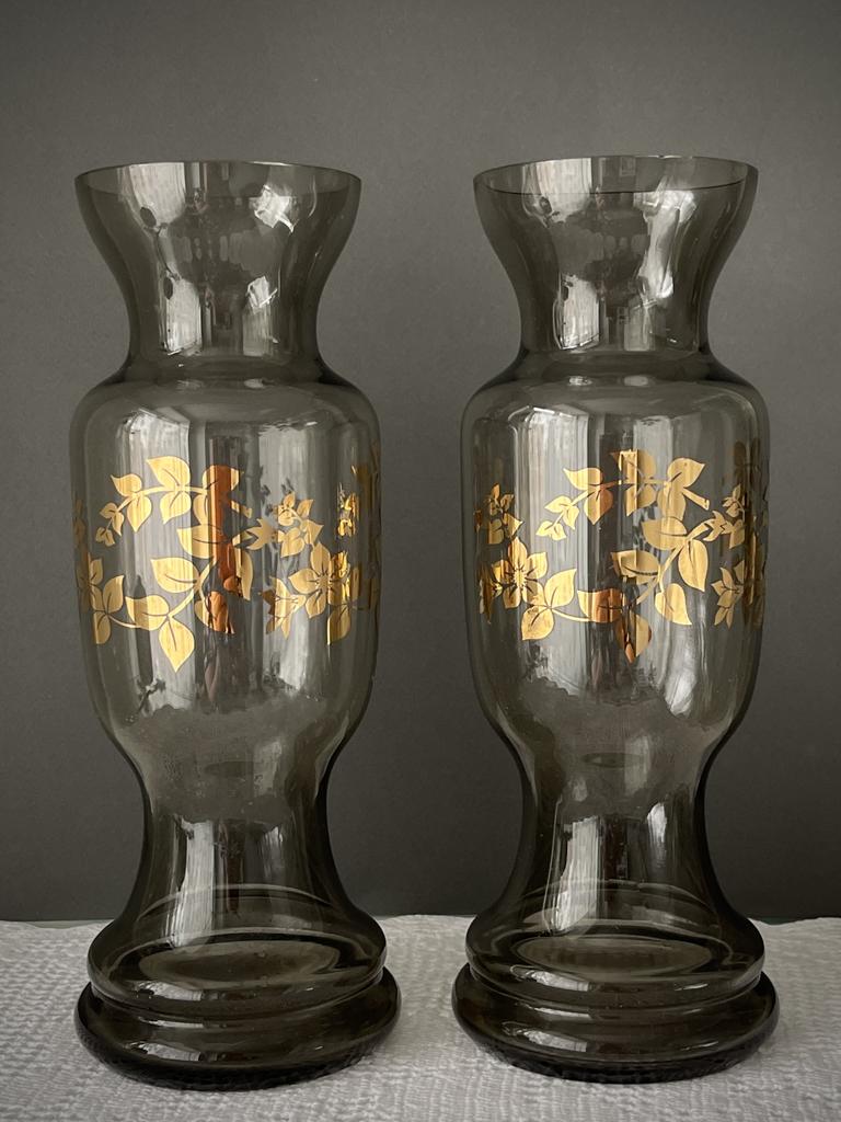 Богемия; интерьерные парные вазы