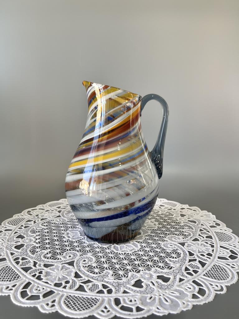 Кувшин из цветного стекла ссср